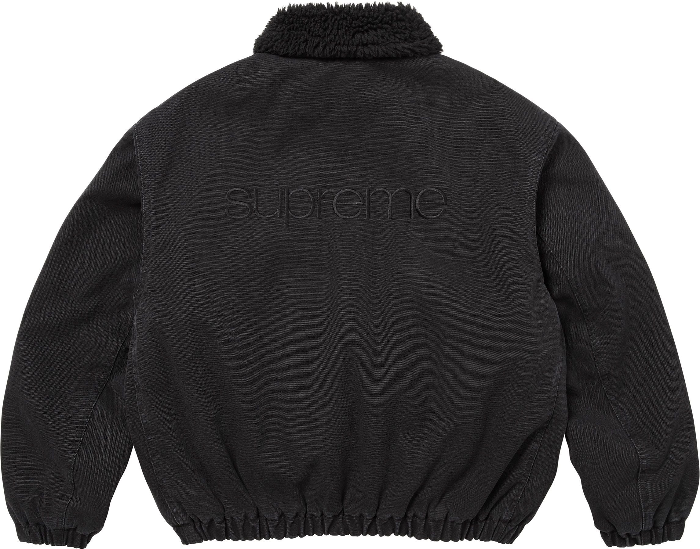 Faux Shearling Lined Bomber Jacket view 4